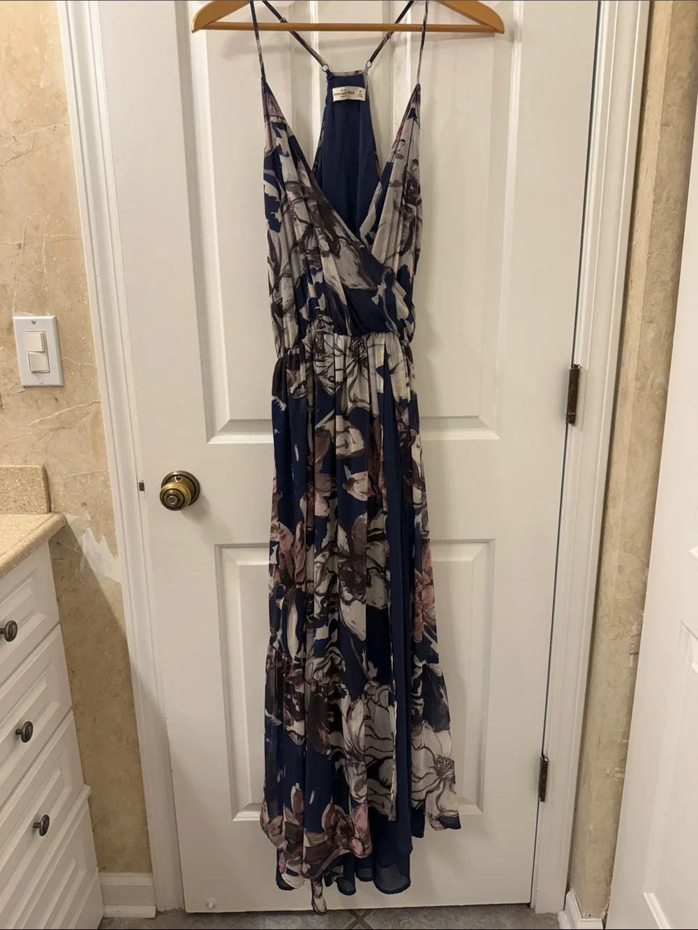 Abercrombie & Fitch Julia Slip Halter Maxi Dress